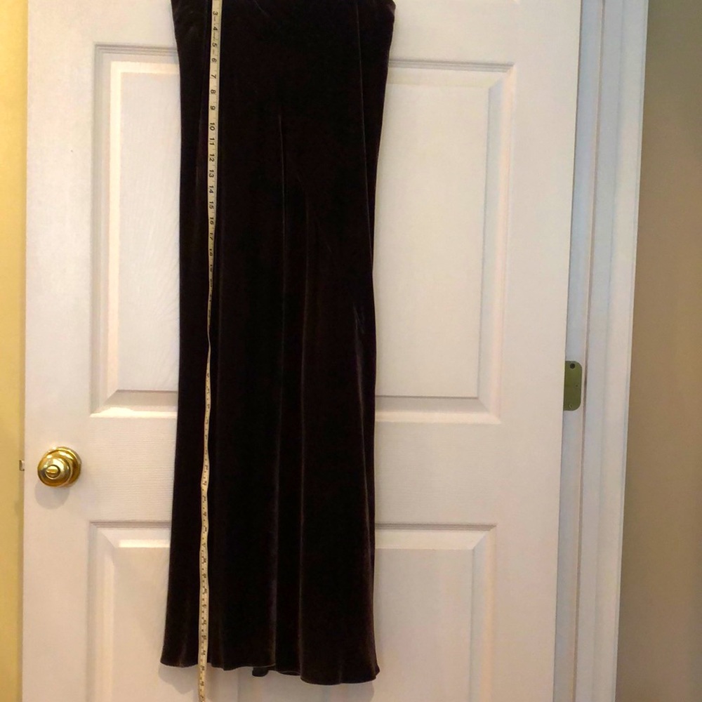 Velveteen long skirt